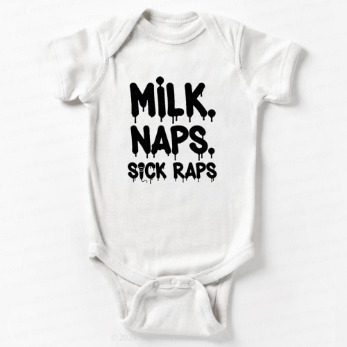 Milk Rap Hip Hop Bodysuit For Baby 8