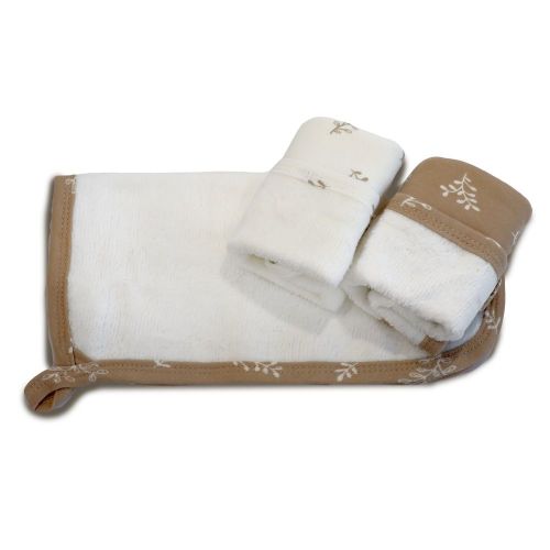 Bubba Blue Organic Wash Cloth 3 Pack Chestnut