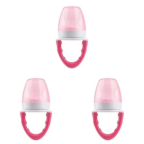 Dr. Brown's Designed to Nourish, Fresh Firsts Silicone Feeder, Pink, One Size (Pack of 3)