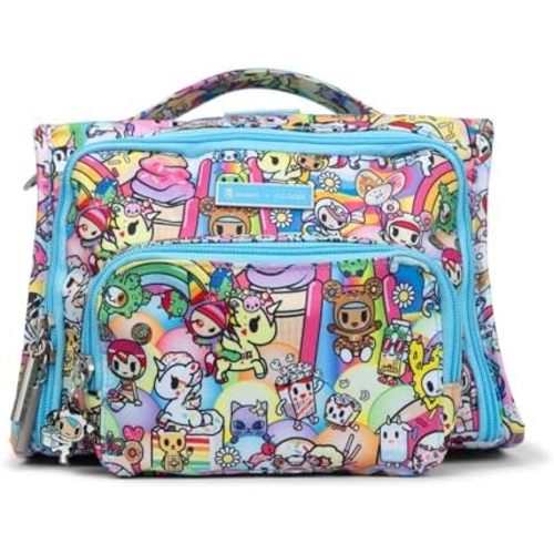 JuJuBe The Bestie Women's Purse, Diaper Bag, Backpack, Handbag, Baby Essentials, Travel Backpack for Diapers and Wipes