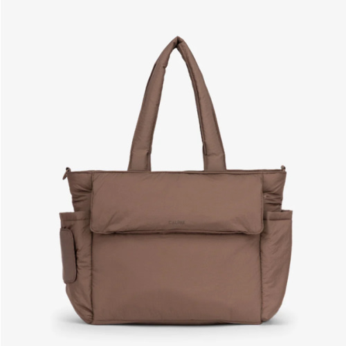 Diaper Tote Bag with Laptop Sleeve in Hazelnut | CALPAK