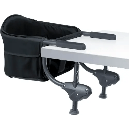 Chicco Caddy Hook-On Chair, Portable High Chair for Babies and Toddlers, for Children up to 37 lbs., Lightweight, Compact Fold | Black/Black