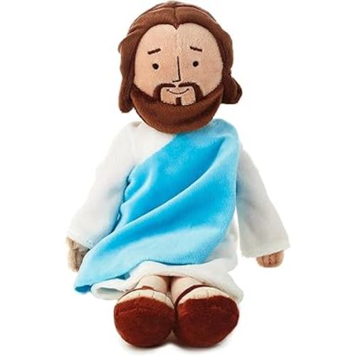 13 Inch My Friend Jesus Plush，Classic Christ Religious Savior Jesus Stuffed Plush Doll Toys with Smile Religious Party Favors Gift for Boys and Grils (Jesus), Medium