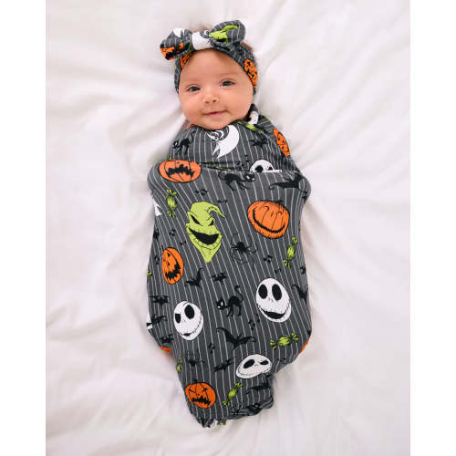 Disney The Nightmare Before Christmas Swaddle & Luxe Bow Headband Set | Little Sleepies