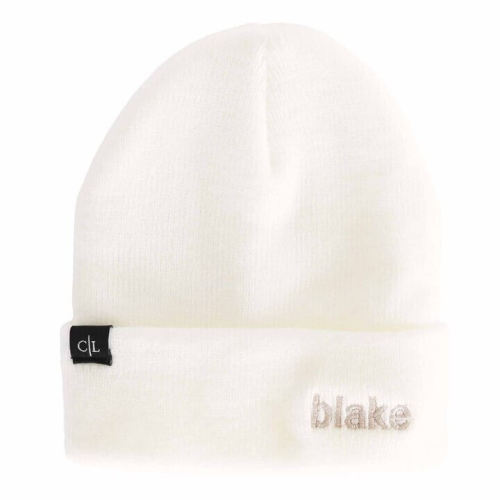 Embroidered Knit Baby Beanie