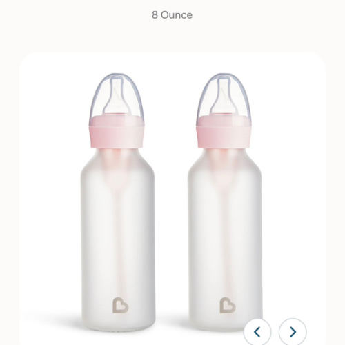 Bond® Silicone Glass Bottle 4oz or 8oz, 2pk | Munchkin