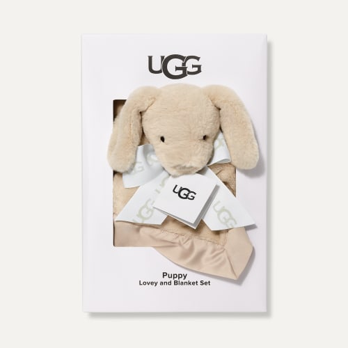 UGG Puppy Lovey and Blanket Set