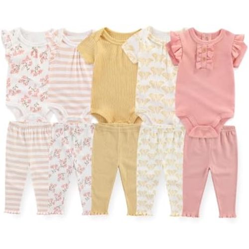 Unisex Baby Boy Girl Pants Sets 10 pack Cotton Casual New born Clothes Comfort Infant Outfit