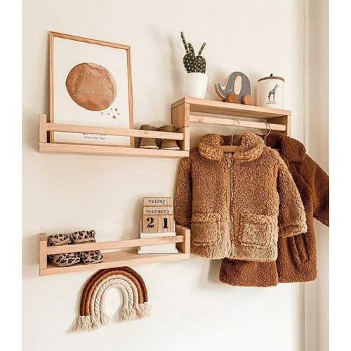 Set of 3 Montessori Baby&kids Room Shelf  Nursery Clothes - Etsy