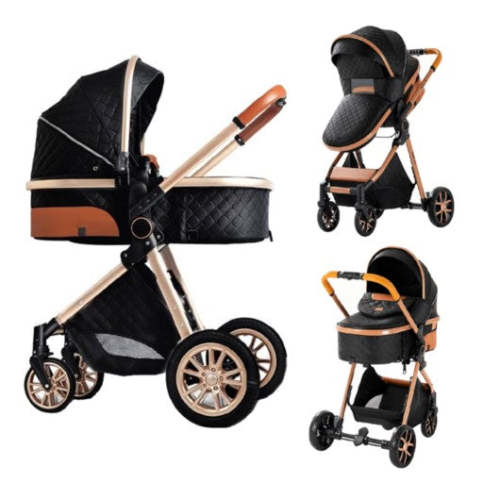 Baby Stroller 3-in-1 Easy Folding Multifunctional Stroller
