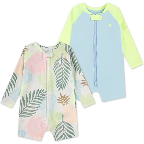 Hurley Baby 2-Pack Long Sleeve Rash Guard Coverall