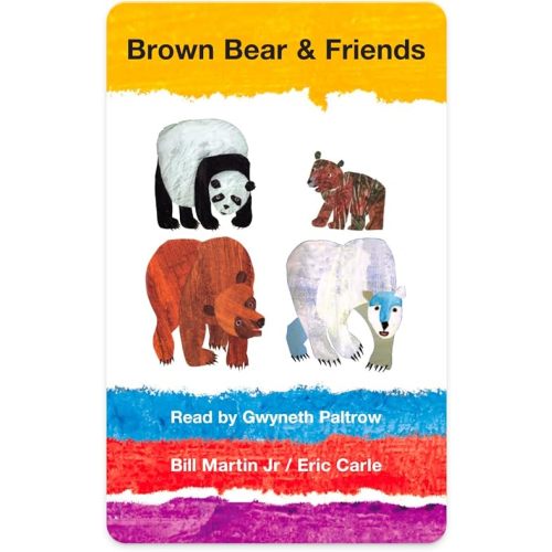 Yoto Brown Bear & Friends by Bill Martin Jr. & Eric Carle – Kids Audio Card for Use with Player & Mini All-in-1 Audio Device, Screen-Free Listening with Playtime Bedtime & Travel Stories, Ages 2+