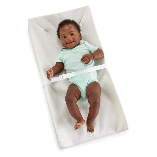 Sealy Baby Cotton Comfort Waterproof 3-Sided Contoured Diaper Changing Pad - White