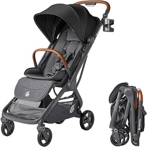 Ergobaby Metro 3 Deluxe Baby Stroller for Newborns, Infants, and Toddlers | Jet Black