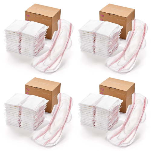 PurComfy Premium Postpartum Pads for Women, Extra Long Heavy After-Birth Incontinence Pads, Maximum Absorbency Leak-Proof Bladder Protection Sensitive Skin Ultra Soft Winged Maternity Pads, 96ct