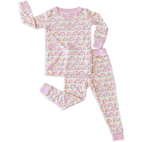 Little Sleepies Two-Piece Pajama Set for Boys & Girls, Soft Viscose from Bamboo Toddler Pajamas for Kids, Family Matching PJs