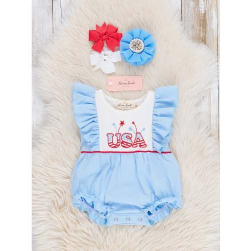 6-12 USA Sparklers Ruffle Bubble