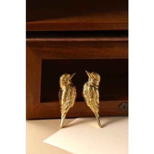 Solid Brass Birds Cabinet Handles Knobs, Bird Dresser knob, Animal Drawer Vintage Knob, DIY Wardrobe Closet Pulls Handle, Cabinet Hardware