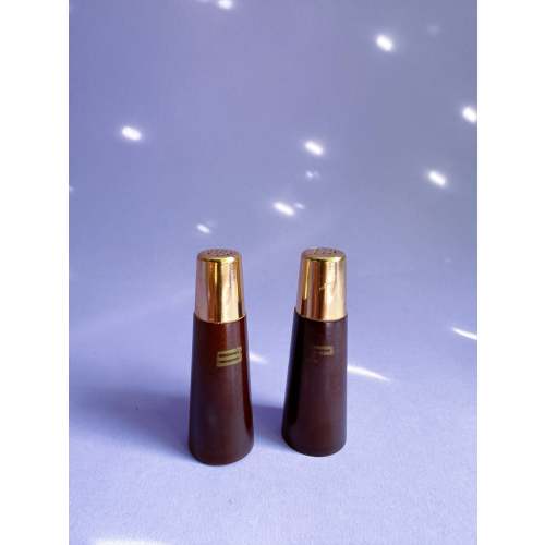 Small Vintage MCM Wood Salt & Pepper Shakers