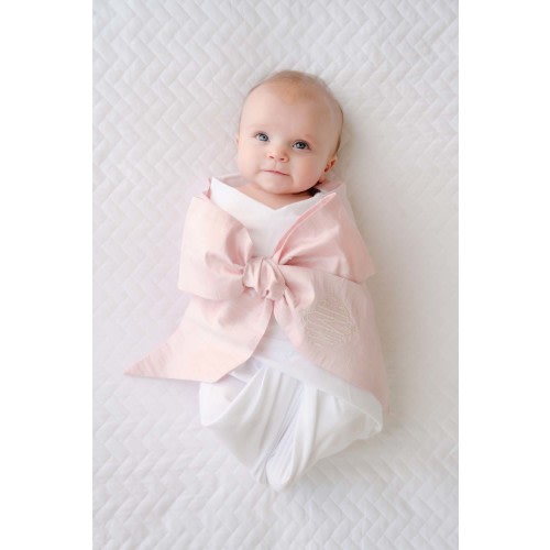 Bow Swaddle ® - Southern Blush Silk