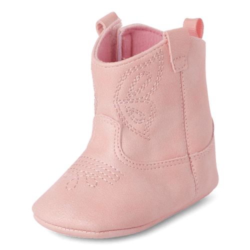 Baby Girls Butterfly Cowgirl Boots - Pink