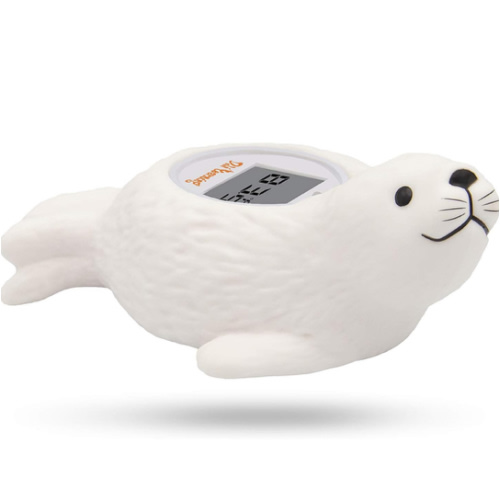 Doli Yearning Upgrade Baby Bath Thermometer Room Temperature| Water Thermometer|Kids' Bathroom Safety Products| Baby Bath(Seal Shape)℃/℉, LCD