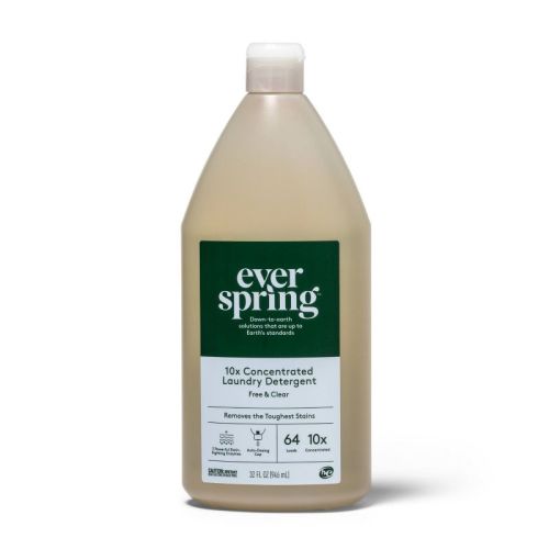 Ultra-concentrated Laundry Detergent - Free & Clear - 32 Fl Oz - Everspring™