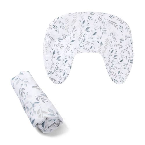 Boppy Nursing Pillow Cover - Gray Beige Leaves