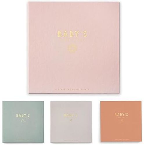 Lucy Darling Baby Memory Book, Luxury Baby First Year Book & Photo Album for Baby Boy/Girl, Keepsake Baby Books & Journals, Gender Neutral Memories & Milestone Book, Pregnancy Gift - Wildflower Meadow
