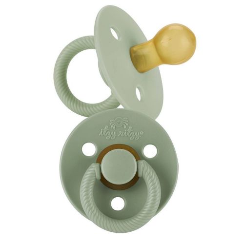 Itzy Ritzy Natural Rubber Soother 0-6 Months - Rosewood/blossom - 2pk