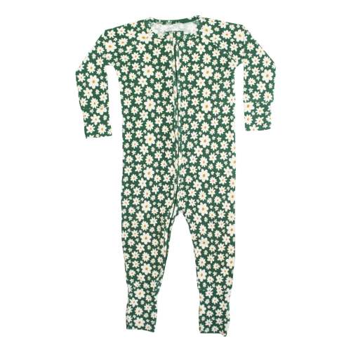 Green Floral Ribbed Zip Romper
– Brave Little Ones