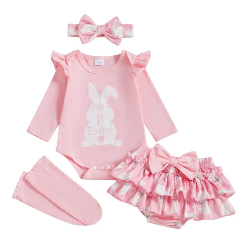 Baby Girl Bee Outfit Short Sleeve Bumble Bee Romper+Bloomers Tutu Skirt+ Headband 3Pcs Cute Baby Birthday Dress