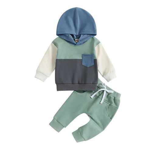 Little Boy Color Block Hooded 2-Piece Outfit Set
– The Trendy Toddlers
