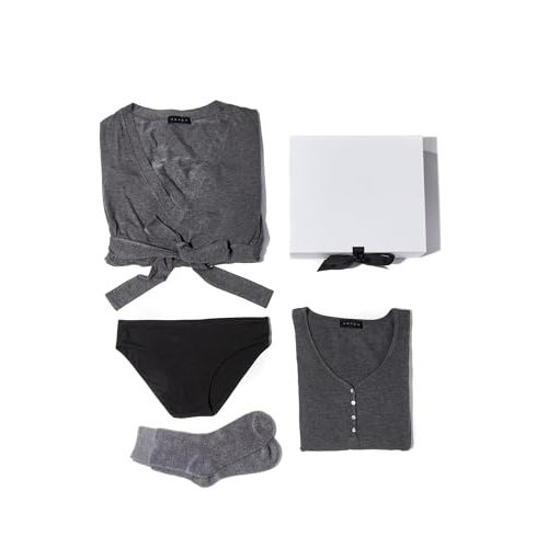 Maternity/Postpartum Hospital Gift Set| Hospital Essentials Post Baby Brief Underwear, Nursing Friendly Nightgown, Cozy Socks