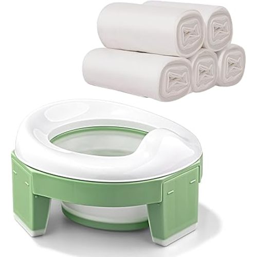 MCGMITT Portable Potty Bundled with Potty Bags