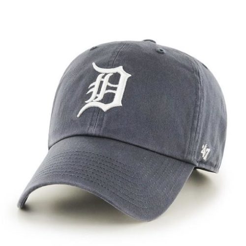 Detroit Tigers INFANT Baby 47 Brand Vintage Navy Clean Up Stretch Fit Hat - Detroit Game Gear