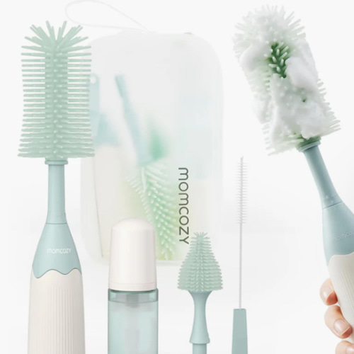 Momcozy Innovative Push-Press Design Bottle Brush Kit