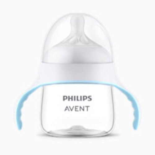 Philips Avent Natural Trainer Sippy Cup with Fast Flow Nipple and Soft Spout - Clear, 5 Oz