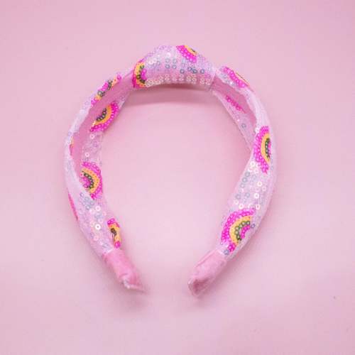 Pink Sequin Rainbow Headband – RUE + ROE