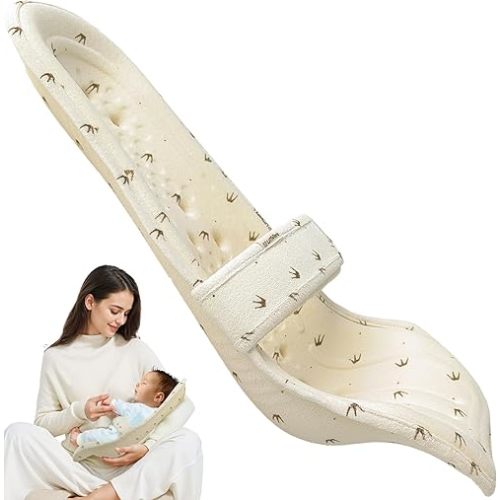Baby Feeding Support Seat - Newborn Sitting Support for Breast & Bottle Feeding Reflux Care Nursing and Tummy Time - Ergonomic Incline Sit-Up Wedge with Strap for Infants 0 to 5 Months Old