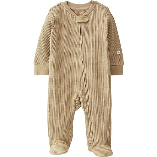 little planet by carter's unisex-baby Sleep and Play made with Organic Cotton, Ochre Solid, 6 Months