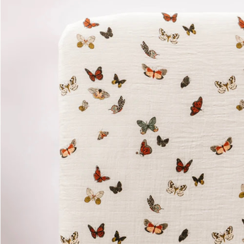 Butterfly Migration Crib Sheet