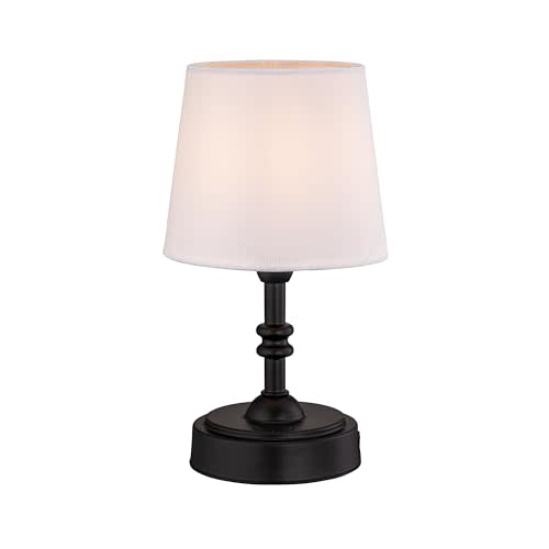 O’Bright Seraph Mini – Cordless LED Table Lamp with Dimmer, Built-in Rechargeable Battery, 3-Level Brightness, Patio Table Lamp, Bedside Night Lamp, Ambient Light for Restaurant, Black