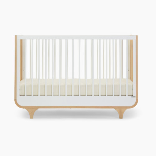 dadada Jolly 3-in-1 Convertible Crib - White/Natural