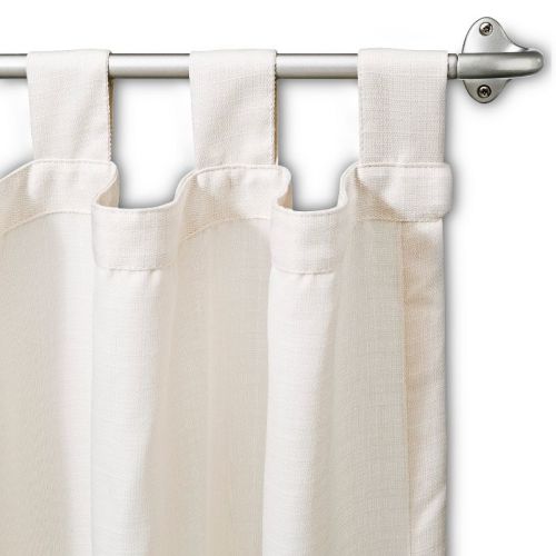 28"-48" Loft By Umbra Dusk Curtain Rod Silver: Adjustable Steel Wrap Around, Room Darkening, Metallic Finish
