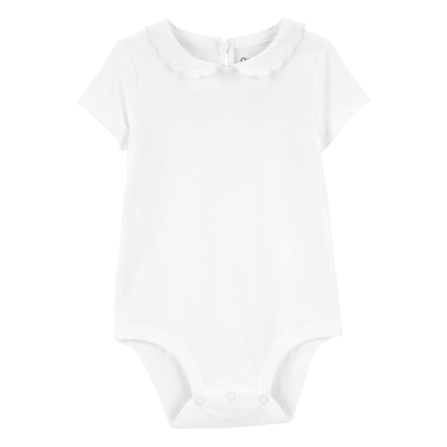 Baby Scalloped Peter Pan Collar Jersey Bodysuit (3m)