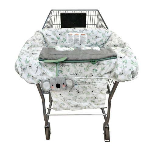 Boppy Preferred Shopping Cart Cover, Gray Green Koalas, SlideLine Toy, Machine Washable, 6-48 Months