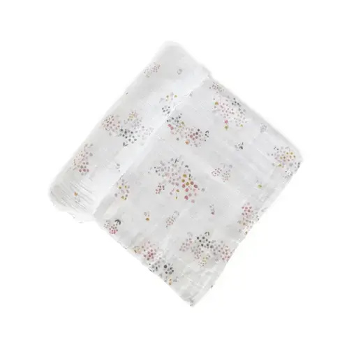 Organic Cotton Muslin Swaddle - Flower Patch