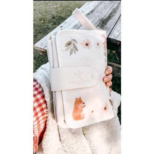 Floral Waterproof Diaper Changing Pad: Portable Diaper Travel Clutch |Diaper clutch with changing pad| baby shower gift| new baby gift