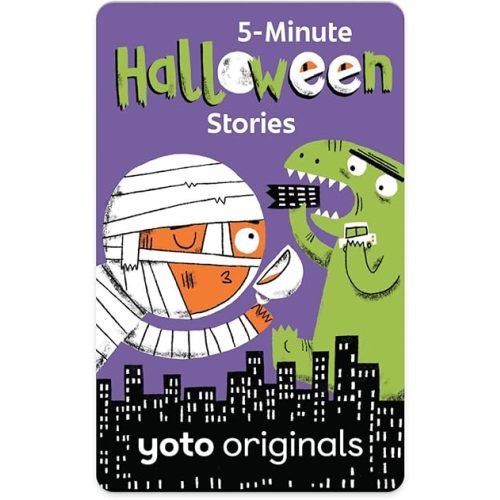 Yoto 5-Minute Halloween Stories – Kids Audio Card for Use with Player & Mini All-in-1 Audio Device, Screen-Free Listening with Fun Spooky Stories for Playtime, Bedtime & Travel, Ages 5+